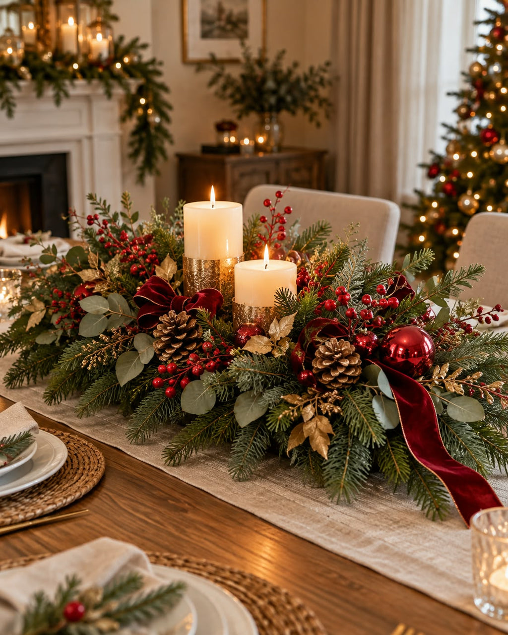 Christmas Table center pieces