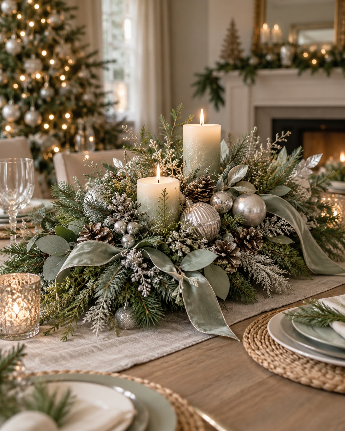 Christmas Table center pieces